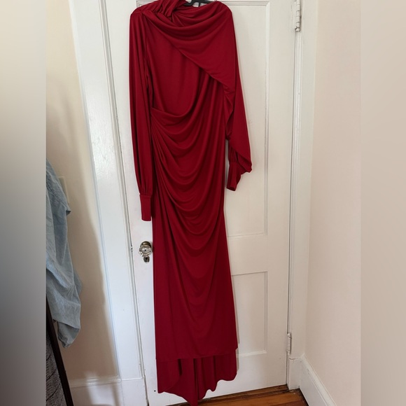 ASOS Design Elegant Burgundy Maxi Dress - Picture 5 of 7